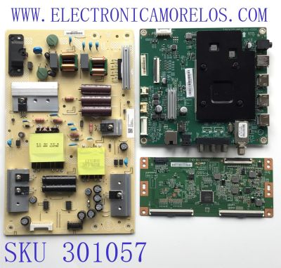 KIT DE TARJETAS PARA TV INSIGINIA / MAIN (U)XLCB02K044000X / 715GA715-M01-B00-005K / FUENTE (U)PLTVJY301XXFGFCU / 715G9519-P01-003-003M / T-CON CV500U2-T01-CB-1 / PANEL TPT500B5-U2T01.D REV:S01CD / DISPLAY CV500U2-T01 REV:01 / MODELO NS-50F301NA22